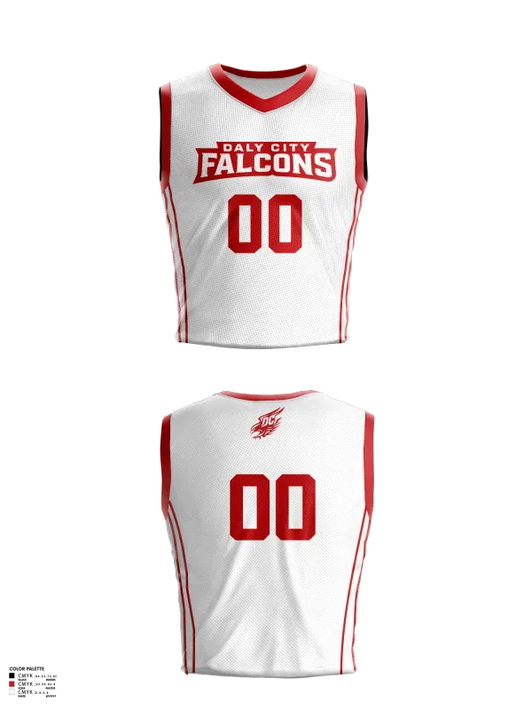 Mens Basketball Jersey, DALY CITY FALCONS, Men's Basketball, Teamtime, Team time, sublimation, custom sports apparel, team uniforms, spirit wear, spiritwear, sports uniforms, custom shirts, team store, custom team store, fundraiser sports, apparel fundraiser
