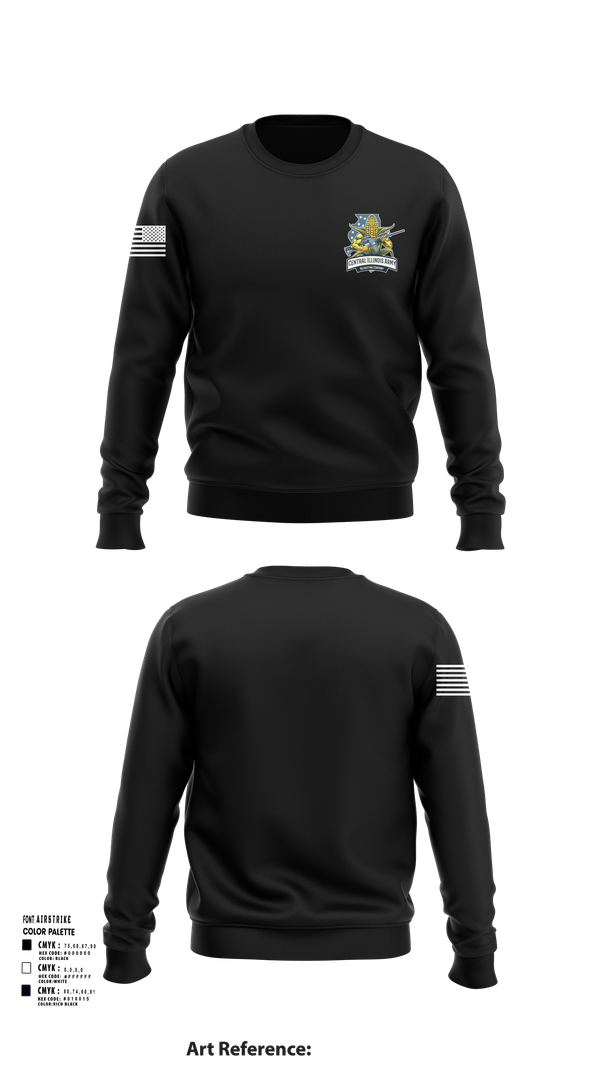 Crew Neck Sweatshirt, Central Illinois Army Recruiting Company, , Teamtime, Team time, sublimation, custom sports apparel, team uniforms, spirit wear, spiritwear, sports uniforms, custom shirts, team store, custom team store, fundraiser sports, apparel fundraiser