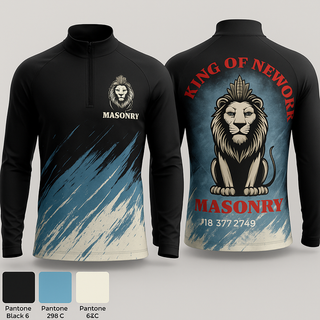 Quarter Zip Jacket, King of New York masonry, , Teamtime, Team time, sublimation, custom sports apparel, team uniforms, spirit wear, spiritwear, sports uniforms, custom shirts, team store, custom team store, fundraiser sports, apparel fundraiser