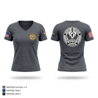 Womens Short Sleeve Vneck Shirt, Hidalgo County Sheriff’s Office SWAT, Police, Teamtime, Team time, sublimation, custom sports apparel, team uniforms, spirit wear, spiritwear, sports uniforms, custom shirts, team store, custom team store, fundraiser sports, apparel fundraiser
