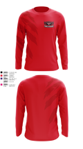 Carolina Track Hawks Long Sleeve Performance Shirt 4