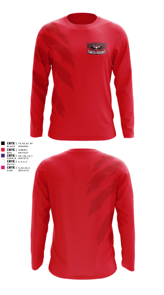 Long Sleeve Performance Shirt, Carolina Track Hawks, Track & Field, Teamtime, Team time, sublimation, custom sports apparel, team uniforms, spirit wear, spiritwear, sports uniforms, custom shirts, team store, custom team store, fundraiser sports, apparel fundraiser