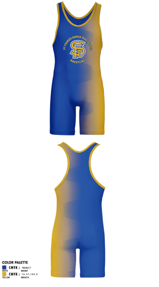 Wrestling Singlet, St Francis Borgia High School Wrestling, Wrestling, Teamtime, Team time, sublimation, custom sports apparel, team uniforms, spirit wear, spiritwear, sports uniforms, custom shirts, team store, custom team store, fundraiser sports, apparel fundraiser