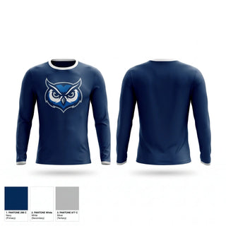 Long Sleeve Performance Shirt, Founders Owls, Women's Basketball, Teamtime, Team time, sublimation, custom sports apparel, team uniforms, spirit wear, spiritwear, sports uniforms, custom shirts, team store, custom team store, fundraiser sports, apparel fundraiser