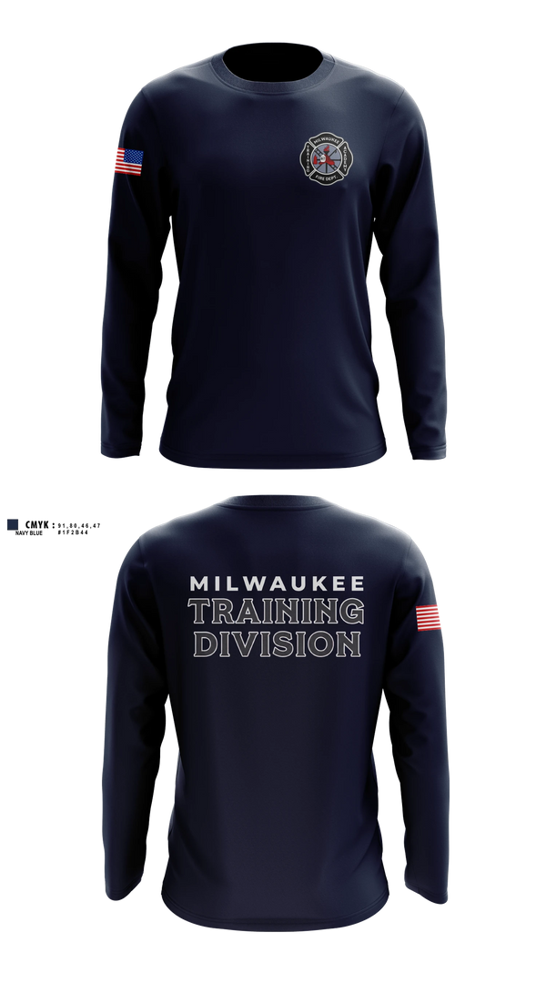 Long Sleeve Performance Shirt, Milwaukee Fire Department Training Division, Fire Department, Teamtime, Team time, sublimation, custom sports apparel, team uniforms, spirit wear, spiritwear, sports uniforms, custom shirts, team store, custom team store, fundraiser sports, apparel fundraiser