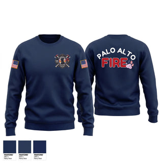 Crew Neck Sweatshirt, K9 Ashley, Fire Department, Teamtime, Team time, sublimation, custom sports apparel, team uniforms, spirit wear, spiritwear, sports uniforms, custom shirts, team store, custom team store, fundraiser sports, apparel fundraiser