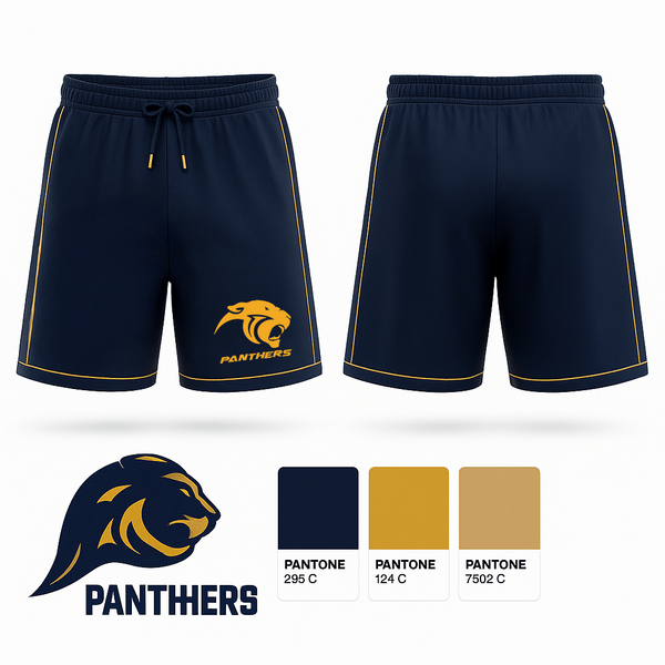 Athletic Shorts With Pockets, Panthers, , Teamtime, Team time, sublimation, custom sports apparel, team uniforms, spirit wear, spiritwear, sports uniforms, custom shirts, team store, custom team store, fundraiser sports, apparel fundraiser