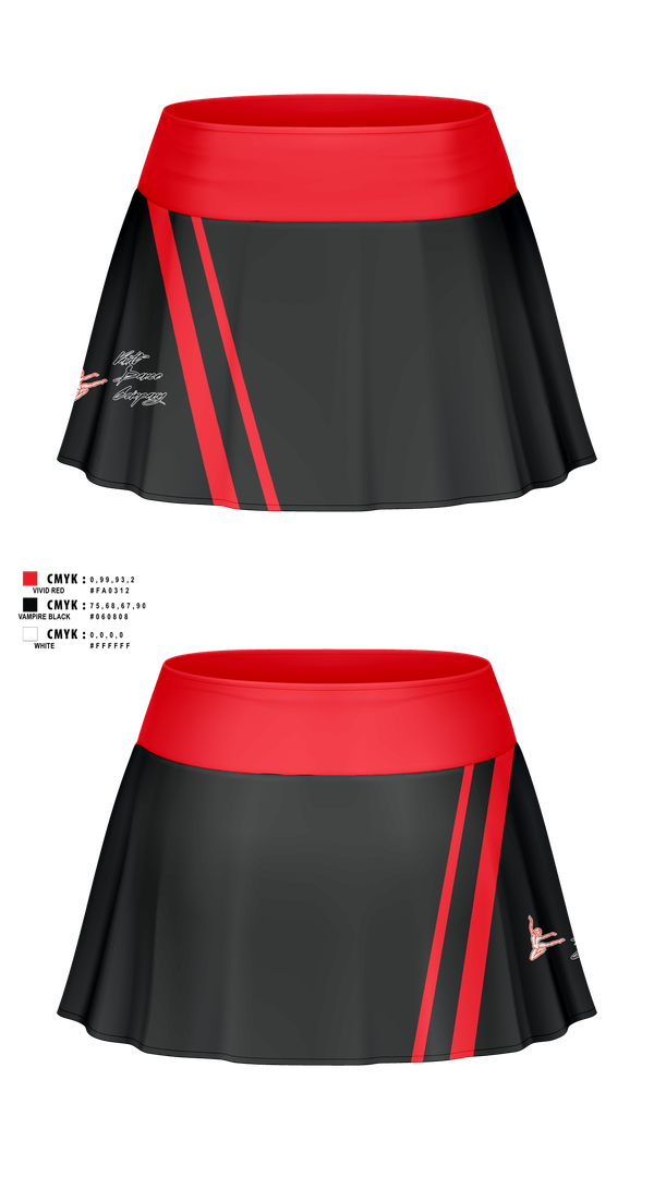 Skort, Vault Dance Company, Cheer, Teamtime, Team time, sublimation, custom sports apparel, team uniforms, spirit wear, spiritwear, sports uniforms, custom shirts, team store, custom team store, fundraiser sports, apparel fundraiser