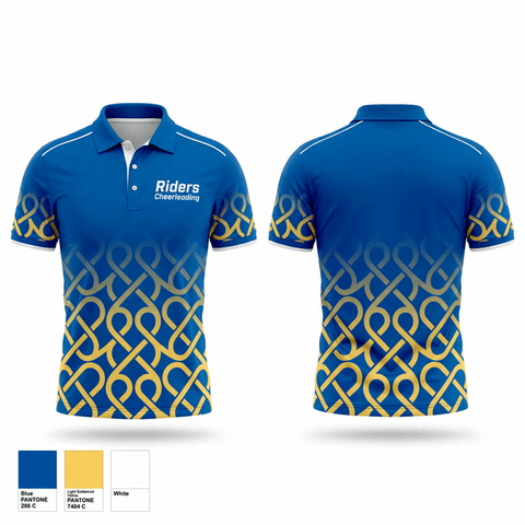 Short Sleeve Performance Polo, Riders Cheerleading, Cheer, Teamtime, Team time, sublimation, custom sports apparel, team uniforms, spirit wear, spiritwear, sports uniforms, custom shirts, team store, custom team store, fundraiser sports, apparel fundraiser