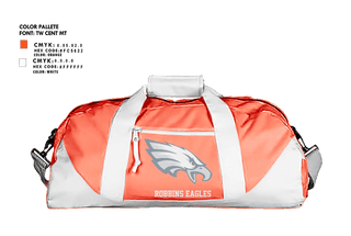 Duffle Bag, Robbins Eagles, , Teamtime, Team time, sublimation, custom sports apparel, team uniforms, spirit wear, spiritwear, sports uniforms, custom shirts, team store, custom team store, fundraiser sports, apparel fundraiser