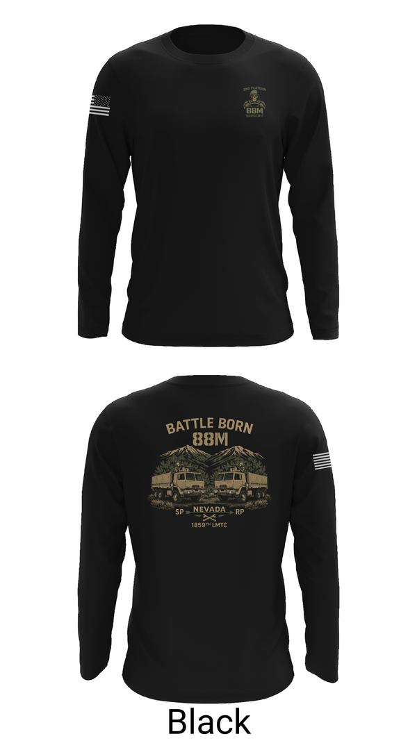 Long Sleeve Performance Shirt, 1859th LMTC, National Guard, Teamtime, Team time, sublimation, custom sports apparel, team uniforms, spirit wear, spiritwear, sports uniforms, custom shirts, team store, custom team store, fundraiser sports, apparel fundraiser