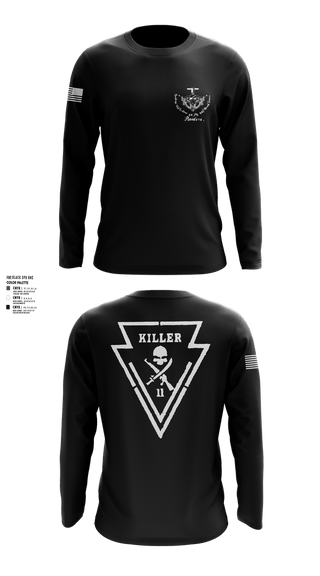 Long Sleeve Performance Shirt, Killer Troop 1st PLT, , Teamtime, Team time, sublimation, custom sports apparel, team uniforms, spirit wear, spiritwear, sports uniforms, custom shirts, team store, custom team store, fundraiser sports, apparel fundraiser