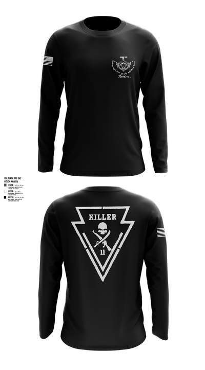 Killer Troop 1st PLT 84935125 Long Sleeve Performance Shirt 101