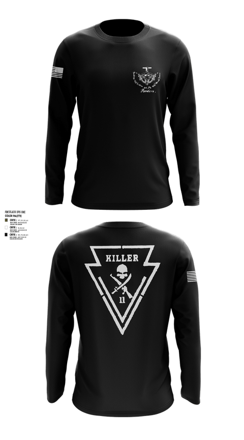 Long Sleeve Performance Shirt, Killer Troop 1st PLT, , Teamtime, Team time, sublimation, custom sports apparel, team uniforms, spirit wear, spiritwear, sports uniforms, custom shirts, team store, custom team store, fundraiser sports, apparel fundraiser