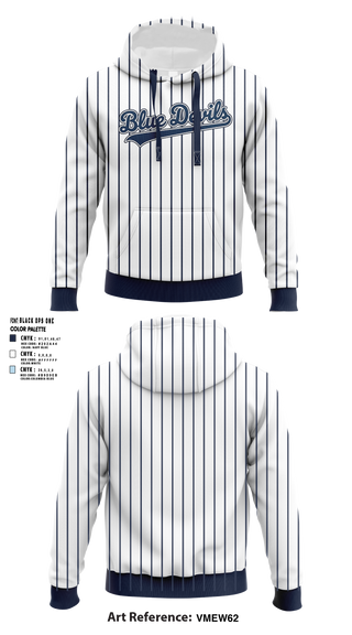 Hoodie, Blue Devils, Baseball, Teamtime, Team time, sublimation, custom sports apparel, team uniforms, spirit wear, spiritwear, sports uniforms, custom shirts, team store, custom team store, fundraiser sports, apparel fundraiser