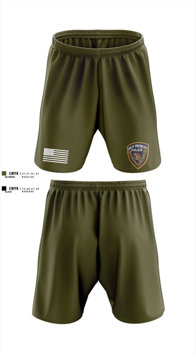 Ohkay Owingeh police 347501 Athletic Shorts With Pockets - 2