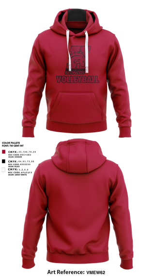 Hoodie, Hastings College Broncos Volleyball, Women's Volleyball, Teamtime, Team time, sublimation, custom sports apparel, team uniforms, spirit wear, spiritwear, sports uniforms, custom shirts, team store, custom team store, fundraiser sports, apparel fundraiser