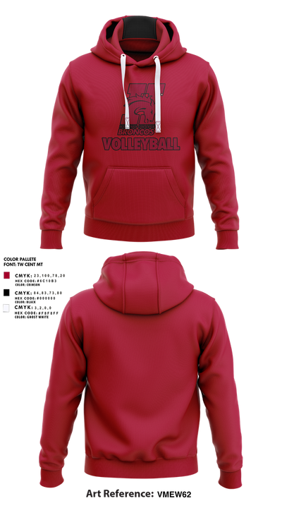 Hastings College Broncos Volleyball 3847301 Hoodie - 1