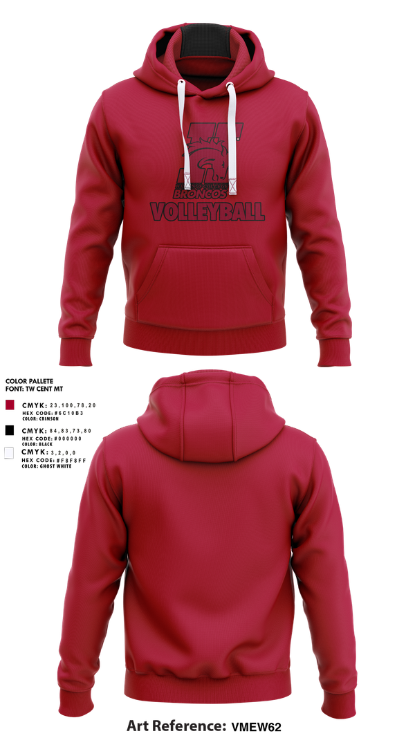 Hoodie, Hastings College Broncos Volleyball, Women's Volleyball, Teamtime, Team time, sublimation, custom sports apparel, team uniforms, spirit wear, spiritwear, sports uniforms, custom shirts, team store, custom team store, fundraiser sports, apparel fundraiser