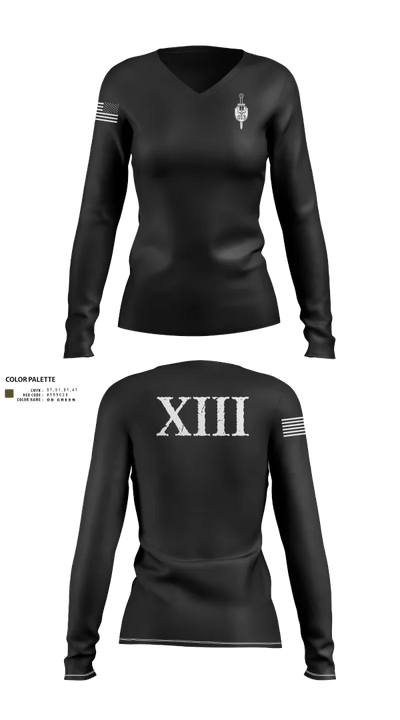 Southern Field Office (CID) 95440837 Women's Long Sleeve V-neck Shirt - 130