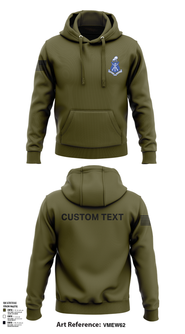 Hoodie, Pershing Rifles Kilo 8, , Teamtime, Team time, sublimation, custom sports apparel, team uniforms, spirit wear, spiritwear, sports uniforms, custom shirts, team store, custom team store, fundraiser sports, apparel fundraiser