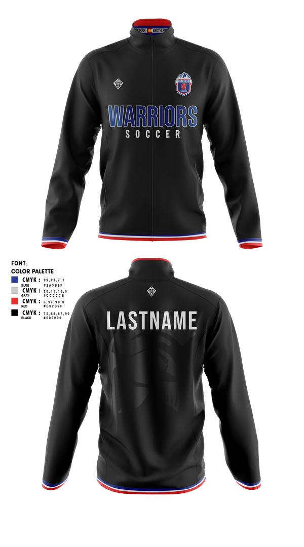 Fleece Jacket, Coal Ridge HS Boys Soccer, Men's Soccer, Teamtime, Team time, sublimation, custom sports apparel, team uniforms, spirit wear, spiritwear, sports uniforms, custom shirts, team store, custom team store, fundraiser sports, apparel fundraiser