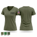 HAWK Air Defense Women's Short Sleeve V-neck Shirt - 1