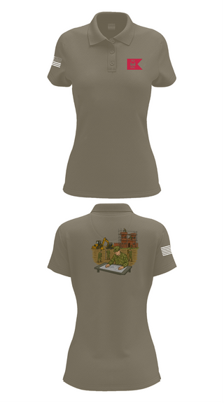 Womens Short Sleeve Performance Polo, 152, Army, Teamtime, Team time, sublimation, custom sports apparel, team uniforms, spirit wear, spiritwear, sports uniforms, custom shirts, team store, custom team store, fundraiser sports, apparel fundraiser