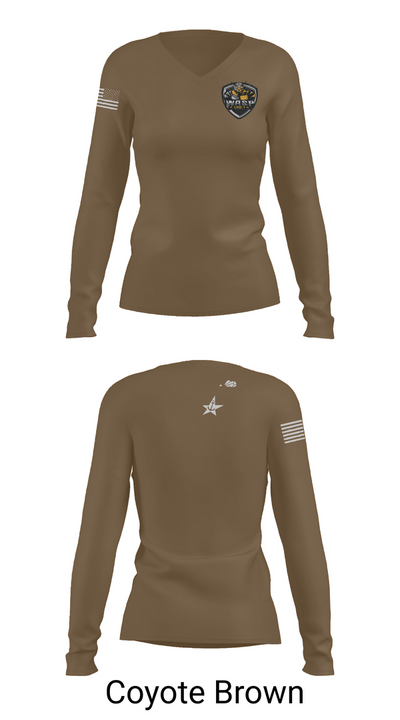 USS WASP 47898646 Women's Long Sleeve V-neck Shirt - 16