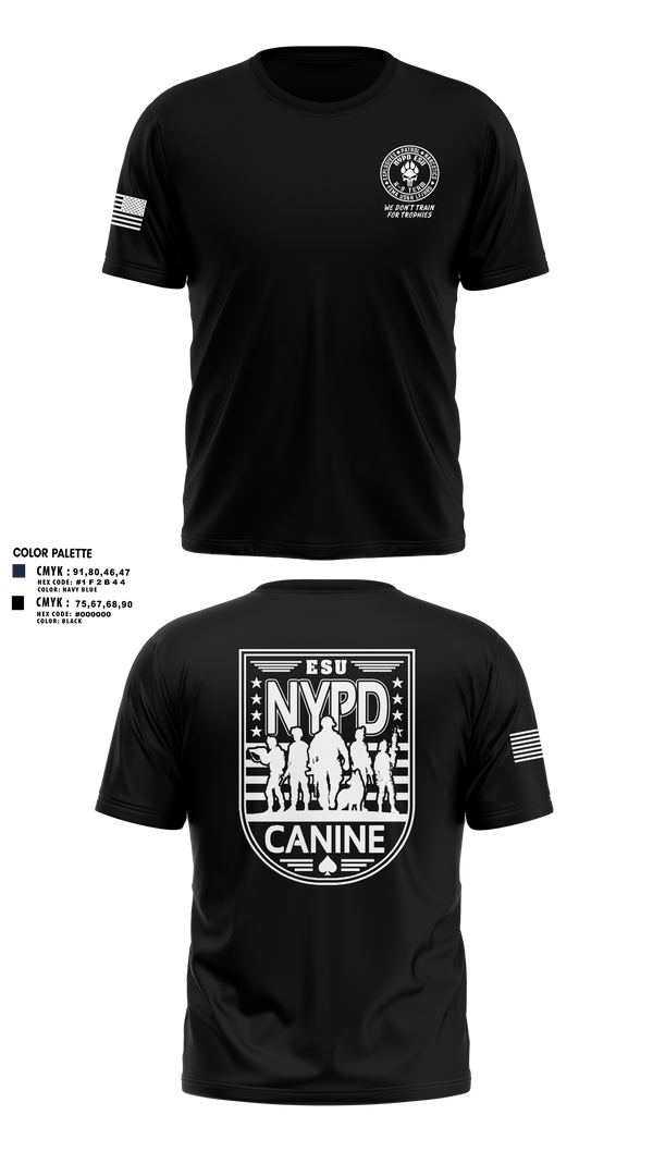 NYPD ESU K9 Old School Cotton Feel Shirt - 22