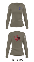 Charlie’s Battery 1st Battalion 163rd Field Artillery Division 96416093 Women's Long Sleeve V-neck Shirt - 11