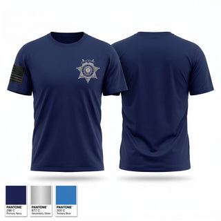 Old School Cotton Feel Shirt, Adams County Sheriff's Office, Police, Teamtime, Team time, sublimation, custom sports apparel, team uniforms, spirit wear, spiritwear, sports uniforms, custom shirts, team store, custom team store, fundraiser sports, apparel fundraiser