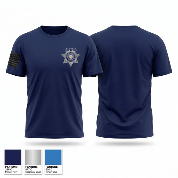 Old School Cotton Feel Shirt, Adams County Sheriff's Office, Police, Teamtime, Team time, sublimation, custom sports apparel, team uniforms, spirit wear, spiritwear, sports uniforms, custom shirts, team store, custom team store, fundraiser sports, apparel fundraiser