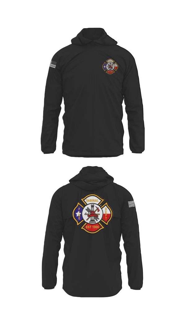 Windbreaker, Sabinal Volunteer Fire Department, Fire Department, Teamtime, Team time, sublimation, custom sports apparel, team uniforms, spirit wear, spiritwear, sports uniforms, custom shirts, team store, custom team store, fundraiser sports, apparel fundraiser