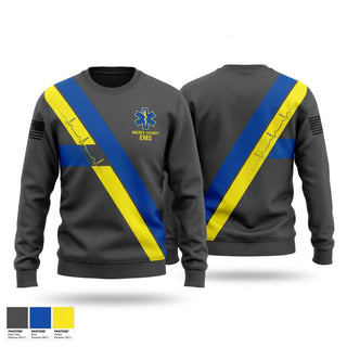 Crew Neck Sweatshirt, Wilkes County EMS, EMS/EMT, Teamtime, Team time, sublimation, custom sports apparel, team uniforms, spirit wear, spiritwear, sports uniforms, custom shirts, team store, custom team store, fundraiser sports, apparel fundraiser