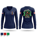 Piercetown Fire Department 39853038 Women's Long Sleeve V-neck Shirt - 1