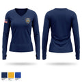 Queens District Attorney Squad Women's Long Sleeve V-neck Shirt - 1