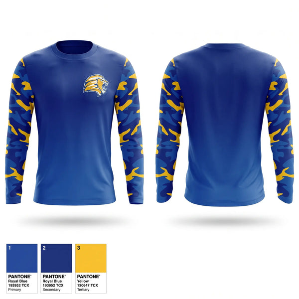Long Sleeve Performance Shirt, Lions, Baseball, Teamtime, Team time, sublimation, custom sports apparel, team uniforms, spirit wear, spiritwear, sports uniforms, custom shirts, team store, custom team store, fundraiser sports, apparel fundraiser