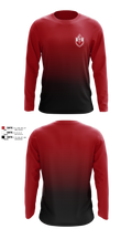 Whittier Crimson Knights 84805386 Long Sleeve Performance Shirt 4