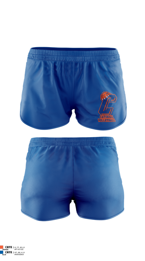 Womens Shorts, Catskill Volleyball, Women's Volleyball, Teamtime, Team time, sublimation, custom sports apparel, team uniforms, spirit wear, spiritwear, sports uniforms, custom shirts, team store, custom team store, fundraiser sports, apparel fundraiser