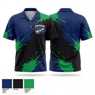 Short Sleeve Bowling Jersey, Pin vipers, Bowling, Teamtime, Team time, sublimation, custom sports apparel, team uniforms, spirit wear, spiritwear, sports uniforms, custom shirts, team store, custom team store, fundraiser sports, apparel fundraiser