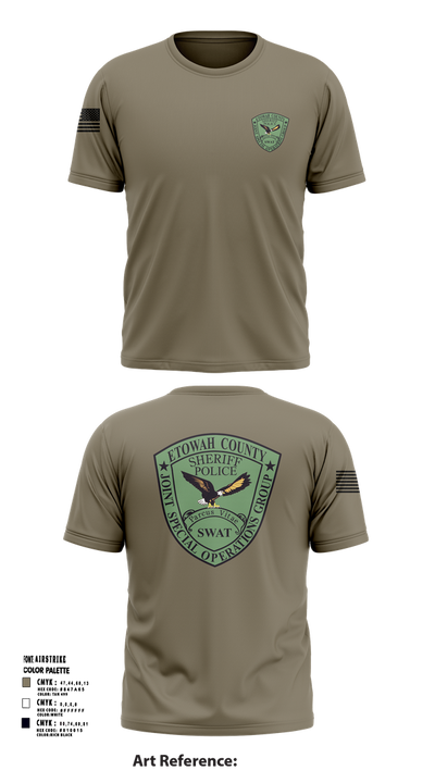 Etowah County JSOG 23168603 Short Sleeve Performance Shirt - 101