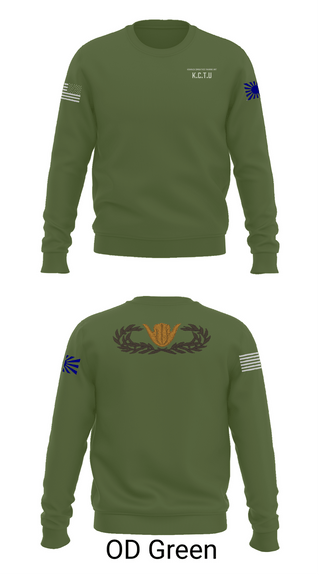 Crew Neck Sweatshirt, KISARAZU COMBAT TRAINING UNIT, Army, Teamtime, Team time, sublimation, custom sports apparel, team uniforms, spirit wear, spiritwear, sports uniforms, custom shirts, team store, custom team store, fundraiser sports, apparel fundraiser