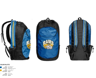 Gear Bag, Brogden Rams, Baseball, Teamtime, Team time, sublimation, custom sports apparel, team uniforms, spirit wear, spiritwear, sports uniforms, custom shirts, team store, custom team store, fundraiser sports, apparel fundraiser