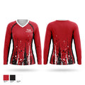 Tide Volleyball Women's Long Sleeve V-neck Shirt - 1
