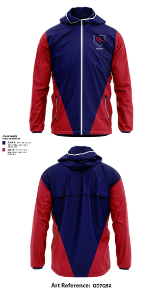 Windbreaker, BHP Baseball, Baseball, Teamtime, Team time, sublimation, custom sports apparel, team uniforms, spirit wear, spiritwear, sports uniforms, custom shirts, team store, custom team store, fundraiser sports, apparel fundraiser