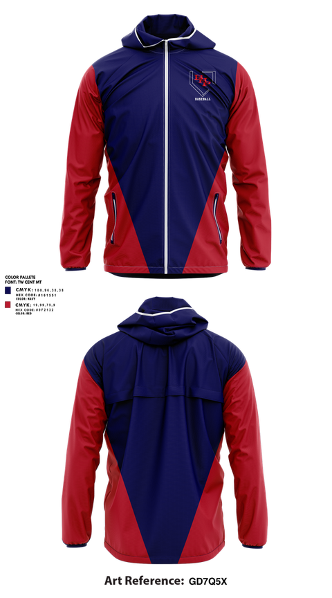 Windbreaker, BHP Baseball, Baseball, Teamtime, Team time, sublimation, custom sports apparel, team uniforms, spirit wear, spiritwear, sports uniforms, custom shirts, team store, custom team store, fundraiser sports, apparel fundraiser