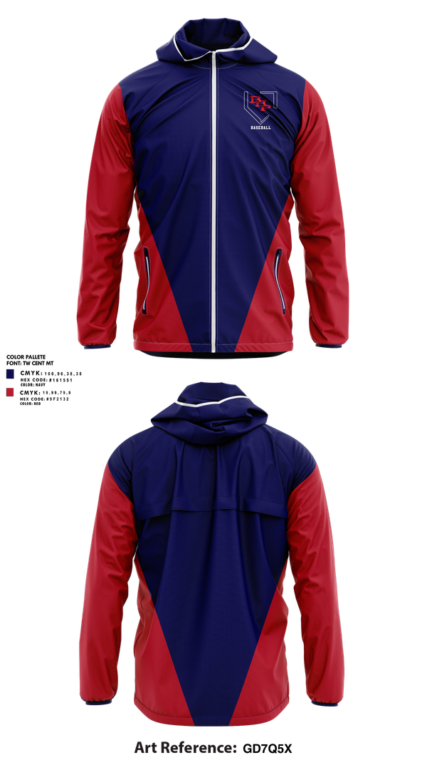 Windbreaker, BHP Baseball, Baseball, Teamtime, Team time, sublimation, custom sports apparel, team uniforms, spirit wear, spiritwear, sports uniforms, custom shirts, team store, custom team store, fundraiser sports, apparel fundraiser