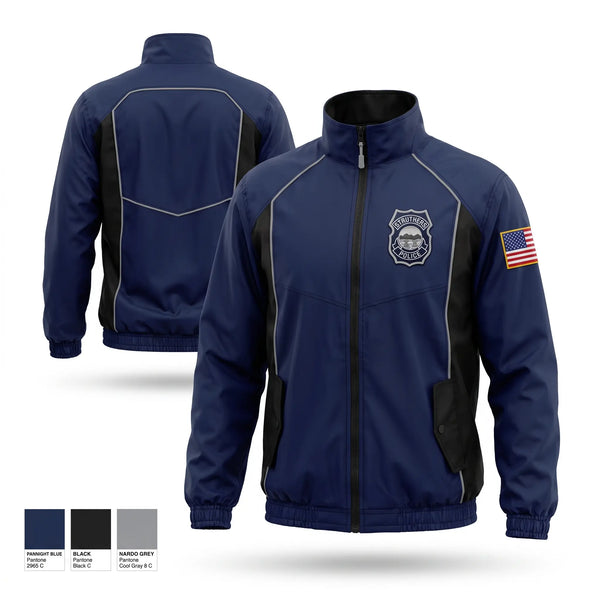 Windbreaker, Struthers Police Department, Police, Teamtime, Team time, sublimation, custom sports apparel, team uniforms, spirit wear, spiritwear, sports uniforms, custom shirts, team store, custom team store, fundraiser sports, apparel fundraiser