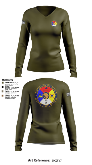 Womens Long Sleeve Vneck Shirt, CLDJ N37, , Teamtime, Team time, sublimation, custom sports apparel, team uniforms, spirit wear, spiritwear, sports uniforms, custom shirts, team store, custom team store, fundraiser sports, apparel fundraiser